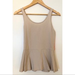 Express Color Block Peplum Top